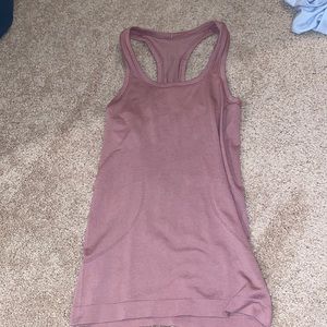 Lululemon blush colored racer back tee